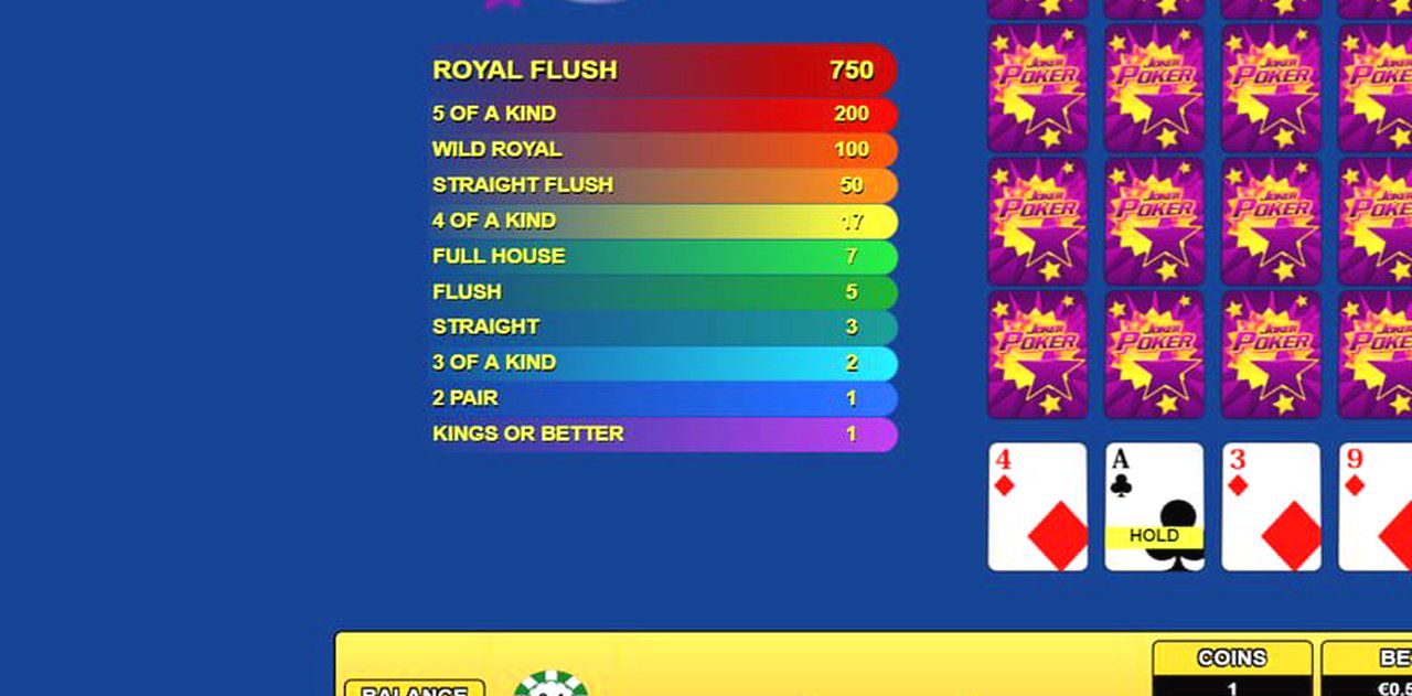 Joker Poker · Tampilan Layar Aplikasi MAHJONG77